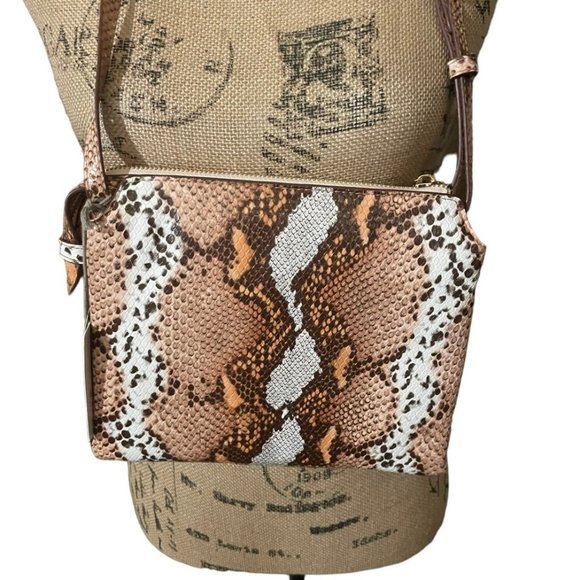 A‎ New Day Snakeskin Print Crossbody Bag - Picture 2 of 7